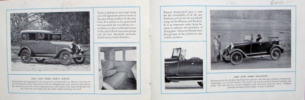 Ford A Modelprogram 1928 "The Family Group of Cars" Carbrochure (4769)